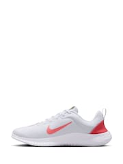 Nike White/Pink Flex Experience Run 12 Road Running Trainers - Image 2 of 9