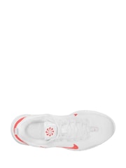 Nike White/Pink Flex Experience Run 12 Road Running Trainers - Image 6 of 9