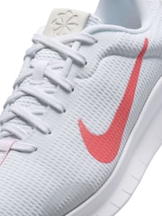 Nike White/Pink Flex Experience Run 12 Road Running Trainers - Image 8 of 9