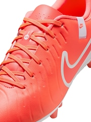 Nike Orange Adults Tiempo Legend 10 Academy Artificial Grass Football Boots - Image 10 of 12