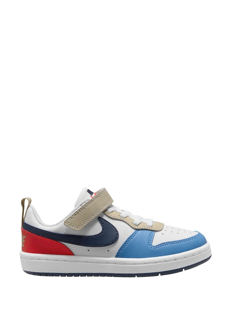 белый синий красный - Детские низкие кроссовки Nike Court Borough Recraft - Image 1 of 4