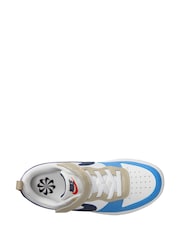 белый синий красный - Детские низкие кроссовки Nike Court Borough Recraft - Image 3 of 4