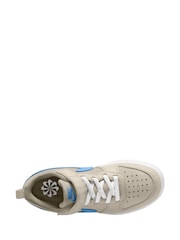 Nike Natural Beyond Blue Junior Court Borough Low Recraft Trainers - Image 3 of 4