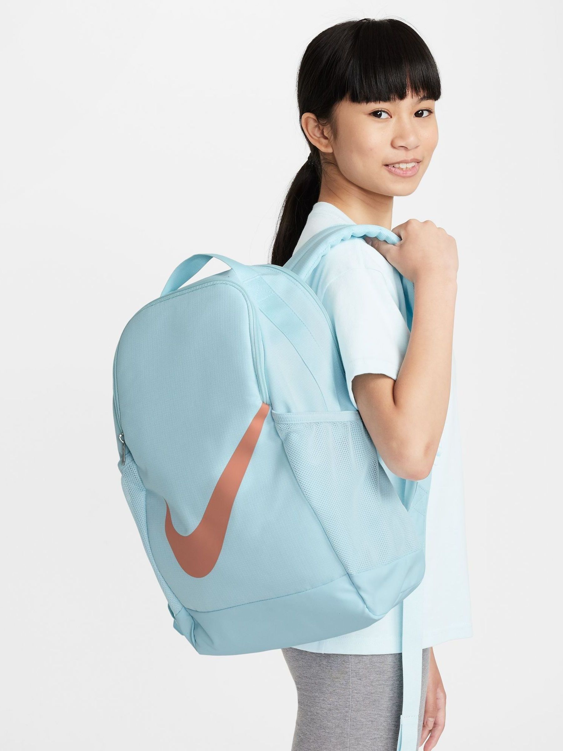 blue nike brasilia backpack