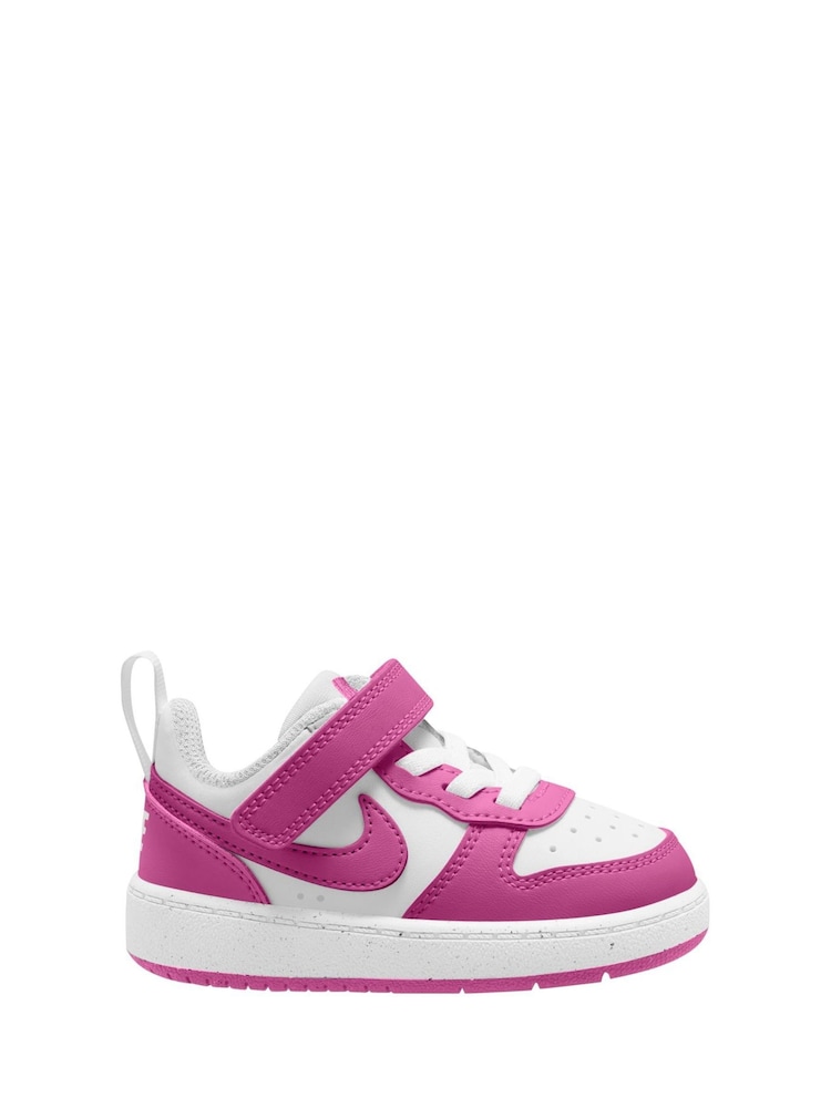 Weiß/Fuchsia - Nike Baby Court Borough Recraft Niedrige Turnschuhe - Bild 1 von 4 Weiß/Fuchsia - Nike Baby Court Borough Recraft Niedrige Turnschuhe - Bild 1 von 4