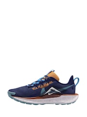 Nike Blue ReactX Pegasus Trail 5 Running Trainers - Image 3 of 5