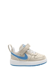 Бежевый Beyond синего - низкие кроссовки для малышей Nike Court Borough Recraft - Image 1 of 4