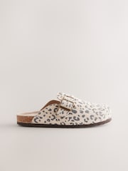 Animal Suede Slip-On Clogs - Image 2 of 5