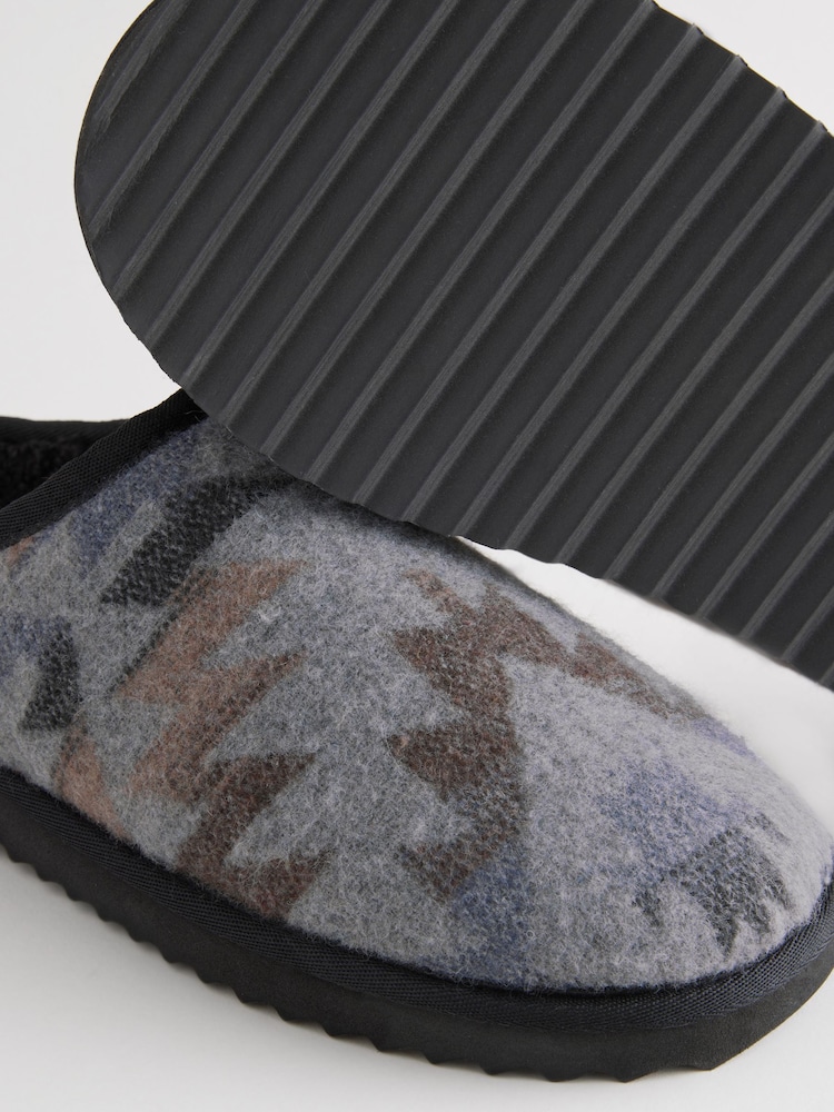 Grey Patterned Mules - Image 5 of 5
