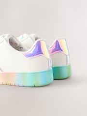 White Beaded Lace Up Chunky Trainers - Image 3 of 6