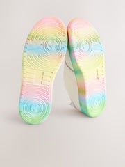 White Beaded Lace Up Chunky Trainers - Image 4 of 6