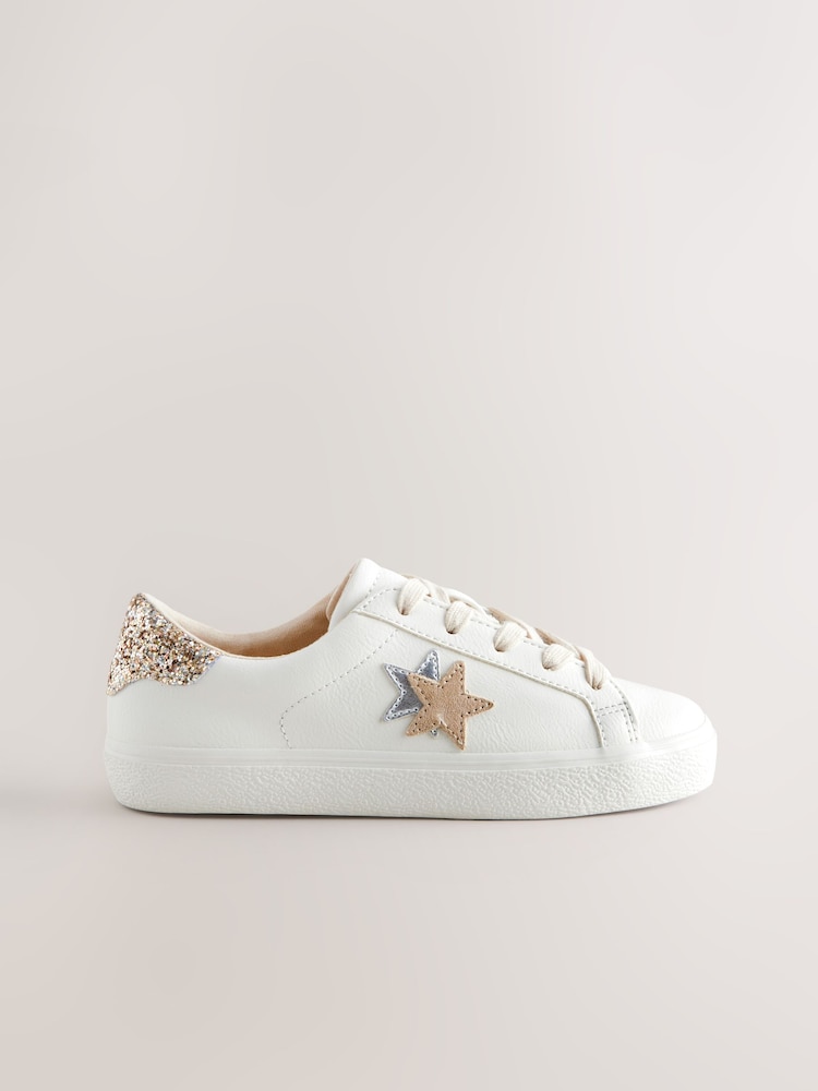 Neutral Lace-Up Trainers - Image 2 of 9