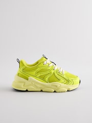 Yellow Chunky Lace-Up Trainers - Image 2 of 5