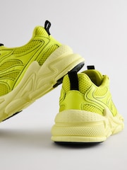 Yellow Chunky Lace-Up Trainers - Image 4 of 5