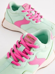 Green Lace-Up Chunky Trainers - Image 6 of 9