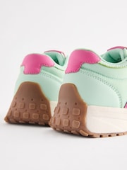 Green Lace-Up Chunky Trainers - Image 7 of 9
