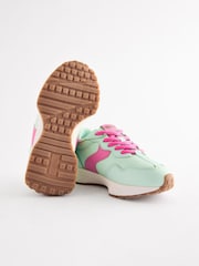 Green Lace-Up Chunky Trainers - Image 8 of 9