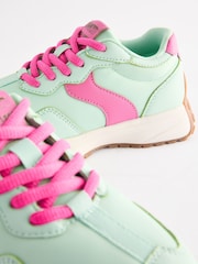 Green Lace-Up Chunky Trainers - Image 9 of 9