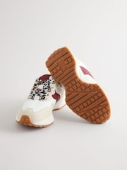 Neutral Animal Print' Lace-Up Chunky Trainers - Image 4 of 5