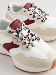 Neutral Animal Print' Lace-Up Chunky Trainers - Image 5 of 5
