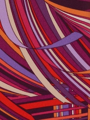 Adrianna Papell Purple Printed Jersey Dress - Image 7 of 7
