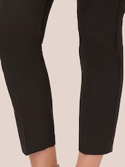 Adrianna Papell Solid Bi-Stretch Pull-On Black Trousers - صورة 5 من 6