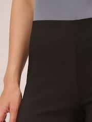 Adrianna Papell Solid Bi-Stretch Pull-On Black Trousers - صورة 6 من 6