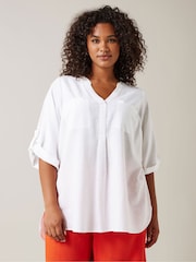 Evans Linen Utility Top - Image 1 of 5