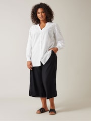 Evans Broderie 100% Cotton Blouse - Image 2 of 5