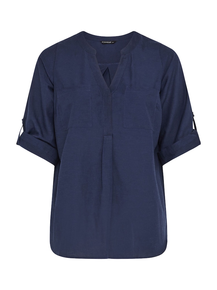 Evans Linen Utility Top - Image 5 of 5