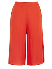 כתום - Evans Linen Culottes - Image 5 of 5