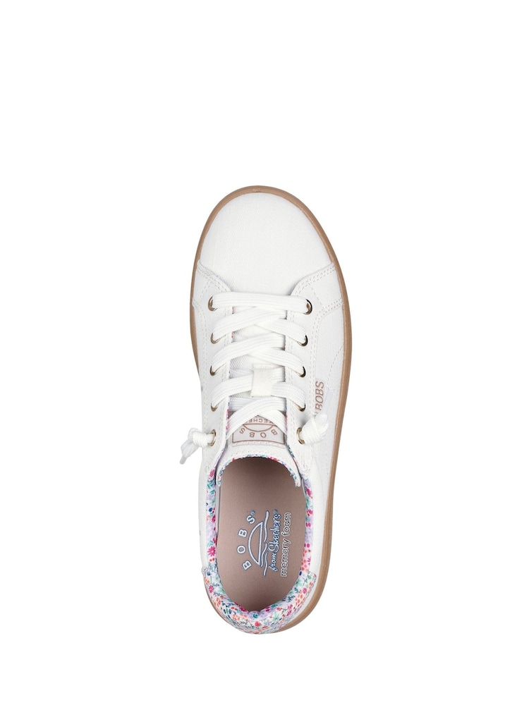Skechers White Bobs Dvine Darling Wonder Trainers - Image 2 of 5