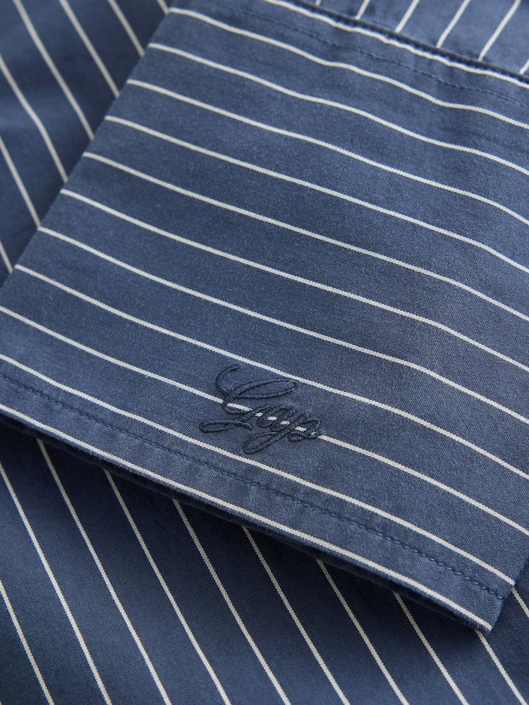 De rayas azul marino - Camisa grande de popelina de Gap - Imagen 4 de 4