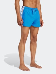 Azul - Pantalones cortos de baño de 3 rayas y 3 pulgadas de adidas - Imagen 3 de 6