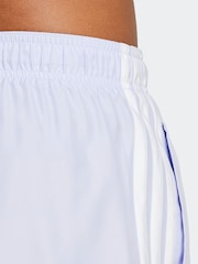 adidas Purple 3-Stripes 3-Inch Swim Shorts - Image 4 of 6