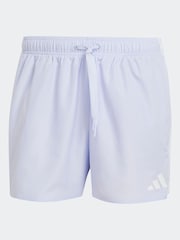 adidas Purple 3-Stripes 3-Inch Swim Shorts - Image 6 of 6
