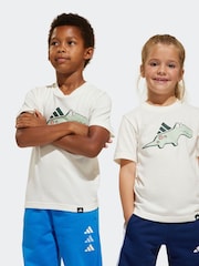 adidas White 100% Cotton T-Shirt - Image 1 of 6