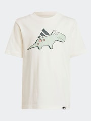 adidas White 100% Cotton T-Shirt - Image 6 of 6