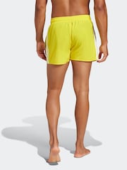 adidas Yellow 3-Stripes 3-Inch Swim Shorts - Image 2 of 6