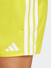 adidas Yellow 3-Stripes 3-Inch Swim Shorts - Image 5 of 6