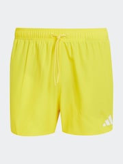 adidas Yellow 3-Stripes 3-Inch Swim Shorts - Image 6 of 6