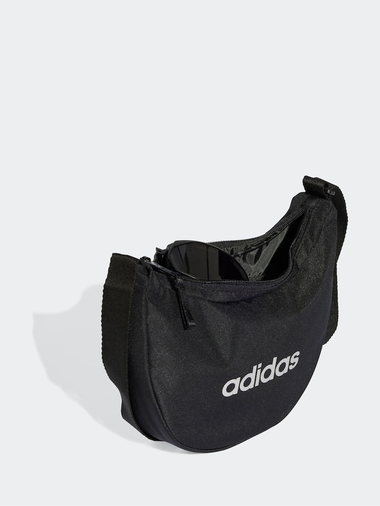 adidas Black Linear Essentials Festival Shoulder Bag - Image 3 of 5