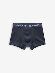 GANT Blue Teen Boys Trunks 3 Pack - Image 3 of 4