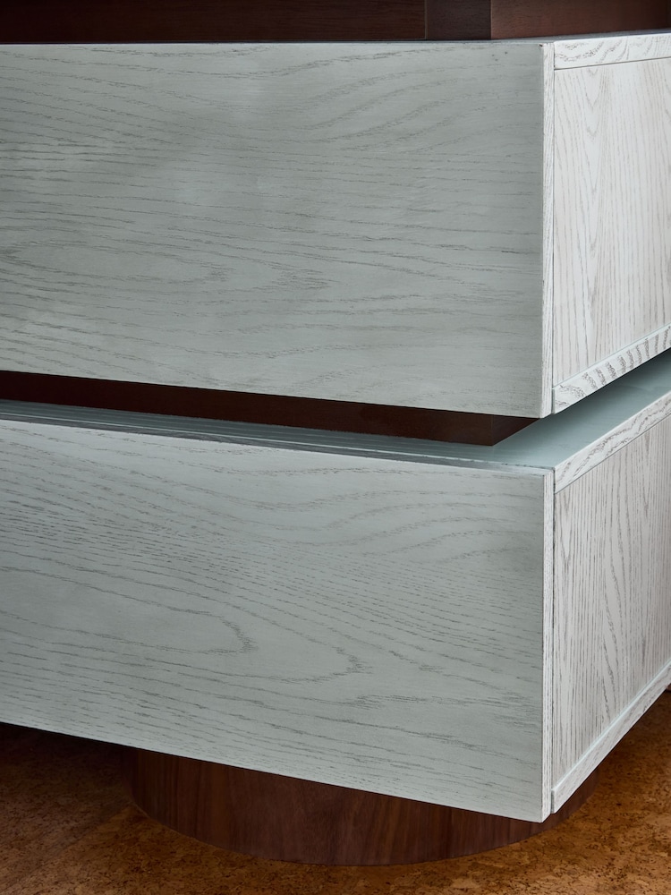 MADE.COM Blue Bern 3 Drawer Chest of Drawers - Image 2 of 6