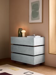 MADE.COM Blue Bern 3 Drawer Chest of Drawers - Image 4 of 6