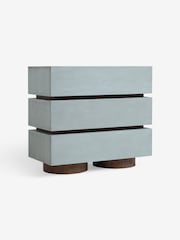 MADE.COM Blue Bern 3 Drawer Chest of Drawers - Image 5 of 6