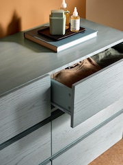 MADE.COM Blue Bern 6 Drawer Chest of Drawers - Image 3 of 5