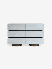 MADE.COM Blue Bern 6 Drawer Chest of Drawers - Image 5 of 5