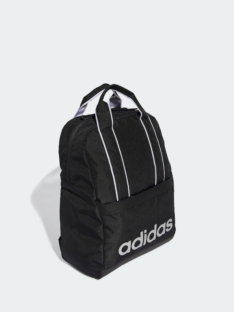 أسود - حقيبة ظهر بتصميم مزين بالشعار الخطي من تشكيلة Essentials من adidas - صورة 1 من 6