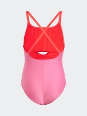 adidas Pink Colorblock X Back Swimsuit - Image 2 of 5